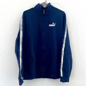 Mens Navy Puma Track Jacket - New with Tags